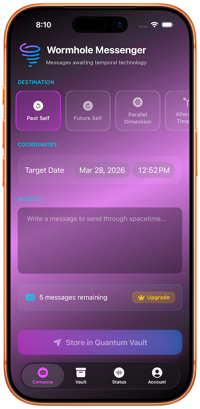 Wormhole Messenger app screenshot